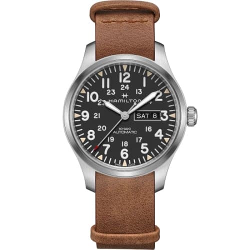 Hamilton Khaki Field Day Date Auto Stainless Steel / Black