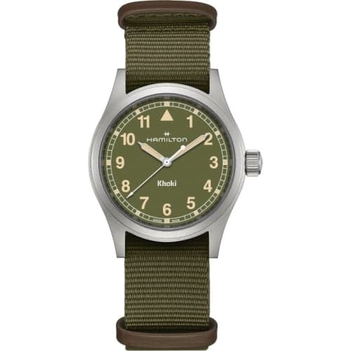 Hamilton Khaki Field Quartz 38 Stainless Steel / Green