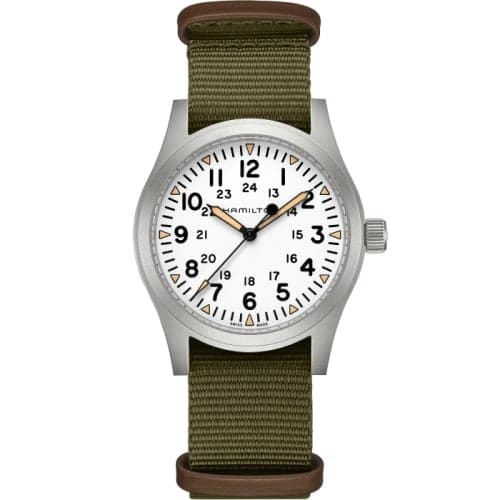 Hamilton Khaki Field Mechanical 42 White / Bracelet