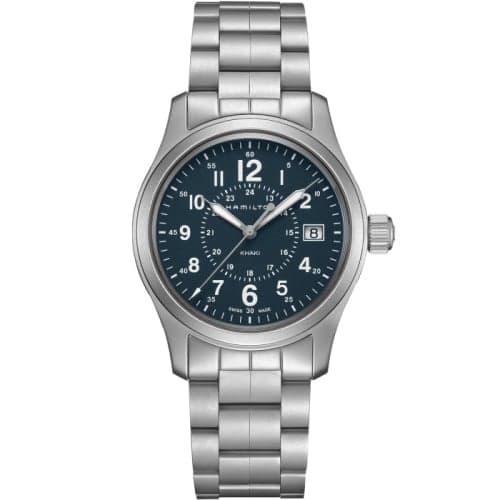 Hamilton Khaki Field Quartz 38 Stainless Steel / Blue / Bracelet