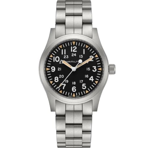 Hamilton Khaki Field Mechanical 42 Black / Bracelet