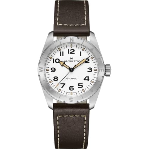 Hamilton Khaki Field Expedition 37 Stainless Steel / White