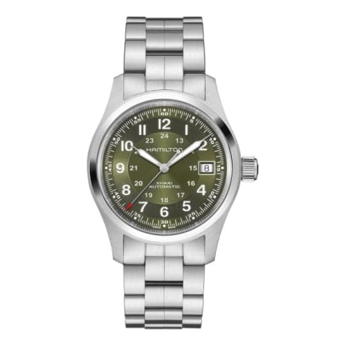 Hamilton Khaki Field Auto 38 Stainless Steel / Green / Bracelet
