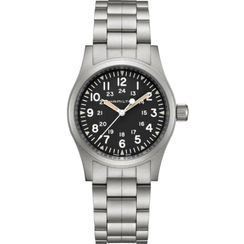 Hamilton Khaki Field Mechanical 38 Black / Bracelet