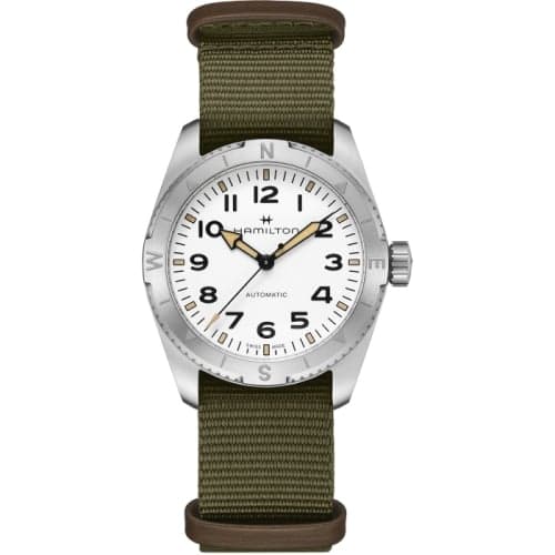 Hamilton Khaki Field Expedition 37 Stainless Steel / White / NATO