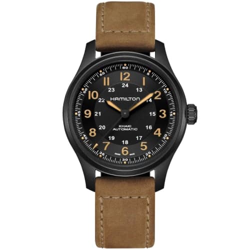 Hamilton Khaki Field Titanium Auto 42 PVD / Black