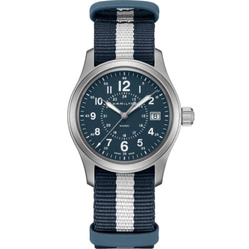 Hamilton Khaki Field Quartz 38 Stainless Steel / Blue / NATO