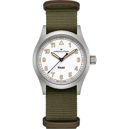 Hamilton Khaki Field Quartz 38 Stainless Steel / White