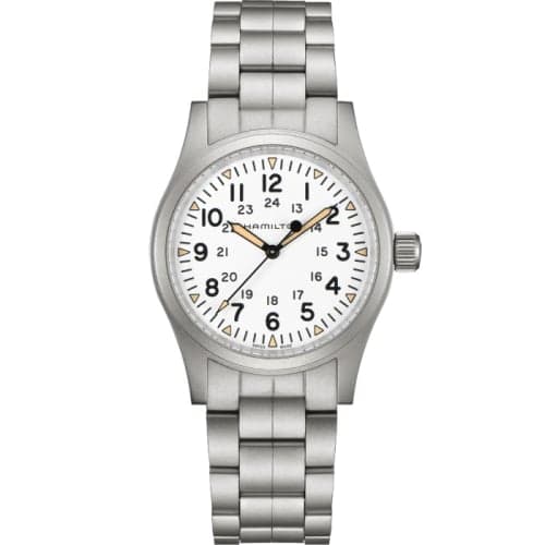 Hamilton Khaki Field Mechanical 38 White / Bracelet