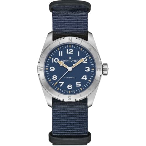 Hamilton Khaki Field Expedition 37 Stainless Steel / Blue / NATO