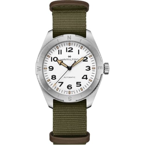 Hamilton Khaki Field Expedition 41 Stainless Steel / White / NATO