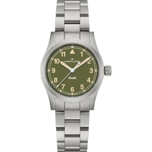 Hamilton Khaki Field Quartz 33 Stainless Steel / Green / Bracelet