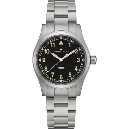 Hamilton Khaki Field Quartz 38 Stainless Steel / Black / Bracelet