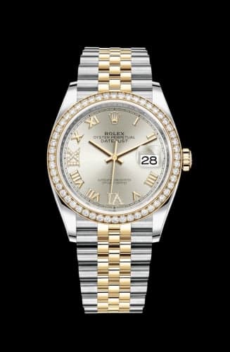 Rolex Datejust 36 Stainless Steel / Yellow Gold / Diamond / Silver Roman Diamond / Jubilee