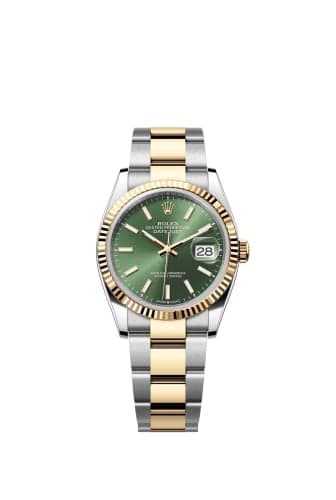 Rolex Datejust 36 Stainless Steel - Yellow Gold - Fluted / Olive / Oyster