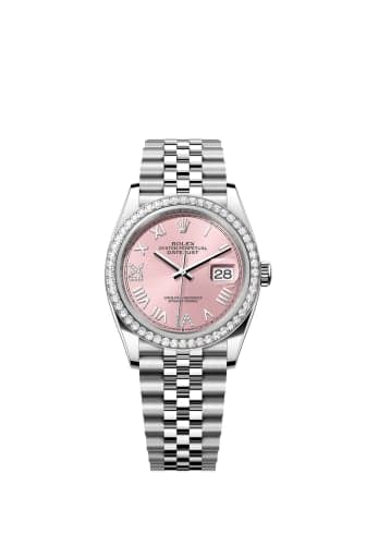 Rolex Datejust 36 Stainless Steel - Diamond / Pink Roman / Jubilee