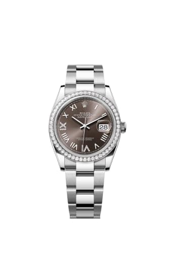 Rolex Datejust 36 Stainless Steel - Diamond/ Dark Grey Roman Diamond / Oyster
