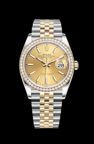 Rolex Datejust 36 Stainless Steel / Yellow Gold / Diamond / Champagne / Jubilee