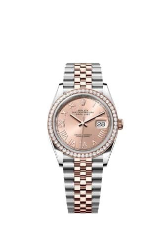 Rolex Datejust 36 Stainless Stainless Steel - Everose - Diamond / Rose Roman Diamond / Jubilee