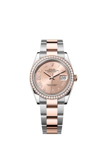 Rolex Datejust 36 Stainless Stainless Steel - Everose - Diamond / Rose Roman Diamond / Oyster