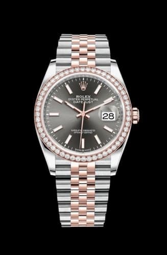 Rolex Datejust 36 Stainless Steel / Everose / Diamond / Slate / Jubilee