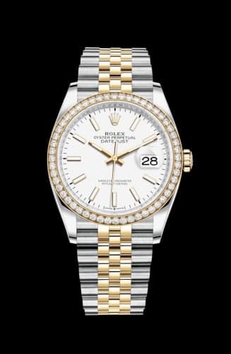 Rolex Datejust 36 Stainless Steel / Yellow Gold / Diamond / White / Jubilee