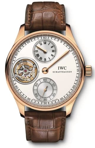 IWC Schaffhausen Portugieser Regulateur Tourbillon Rose Gold / Silver