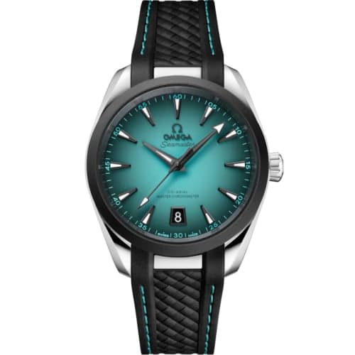 Omega Seamaster Aqua Terra 150M Master Chronometer 38 Stainless Steel - Ceramic / Turquoise / Rubber