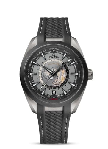 Omega Seamaster Aqua Terra 150M Master Chronometer 43 Worldtimer Titanium - Ceramic / Grey / Rubber