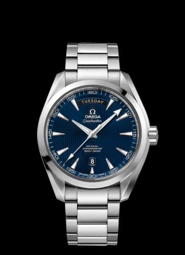Omega Seamaster Aqua Terra 150m Co-Axial 41.5 Day-Date Stainless Steel / Blue / Bracelet