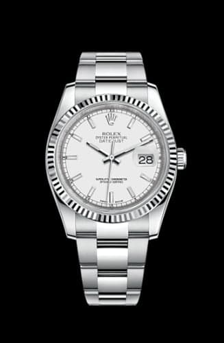 Rolex Datejust 36 Stainless Steel Fluted / Oyster / White