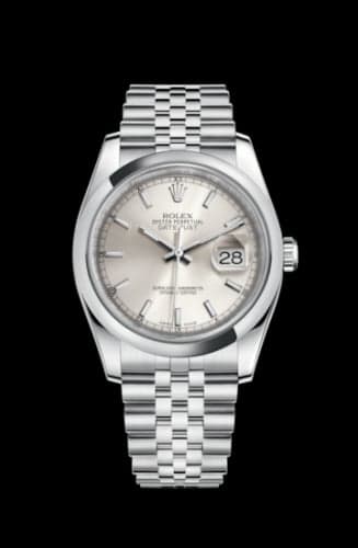 Rolex Datejust 36 Stainless Steel Domed / Jubilee / Silver