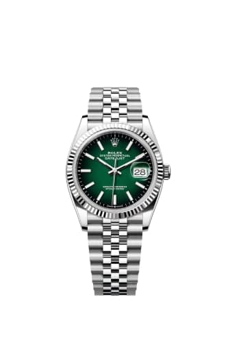Rolex Datejust 36 Stainless Steel - Fluted / Green Ombré / Jubilee