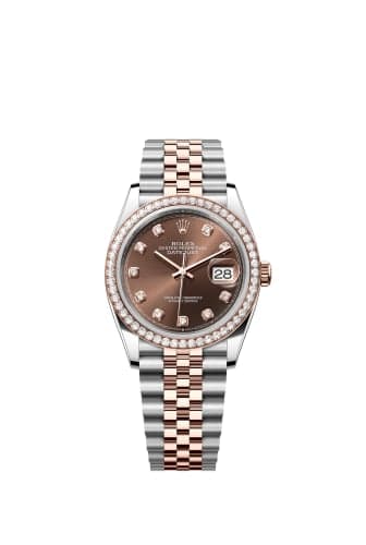 Rolex Datejust 36 Stainless Steel - Everose - Diamond / Chocolate - Diamond / Jubilee