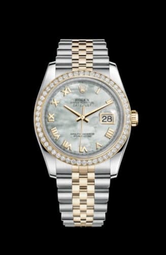 Rolex Datejust 36 Rolesor Yellow Diamond / Jubilee / MOP Roman