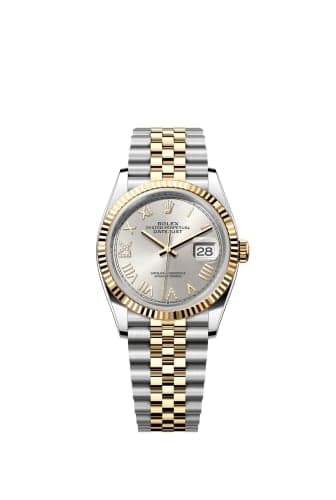 Rolex Datejust 36 Stainless Steel - Yellow Gold - Fluted / Silver Roman Diamond / Jubilee