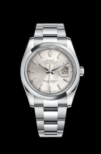 Rolex Datejust 36 Stainless Steel Domed / Oyster / Silver