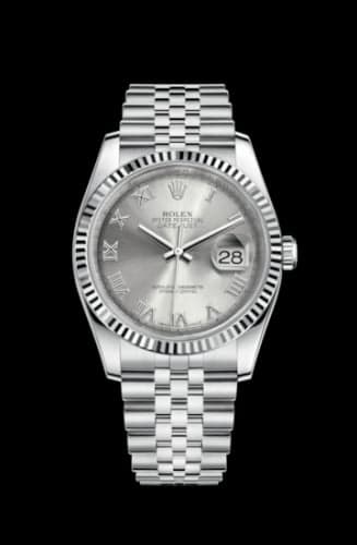 Rolex Datejust 36 Stainless Steel Fluted / Jubilee / Rhodium Roman