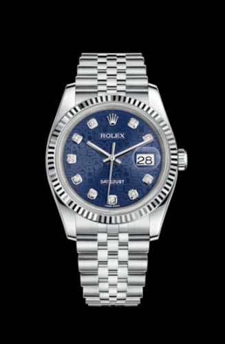 Rolex Datejust 36 Stainless Steel Fluted / Jubilee / Blue Computer