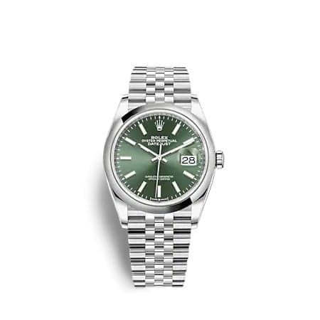 Rolex Datejust 36 Stainless Steel - Domed / Green / Jubilee