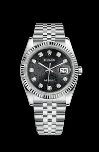 Rolex Datejust 36 Stainless Steel Fluted / Jubilee / Black Computer