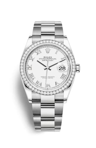 Rolex Datejust 36 Stainless Steel / Diamond / White Roman / Oyster