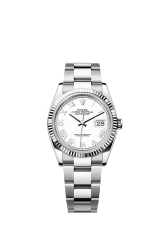 Rolex Datejust 36 Stainless Steel - Fluted / White Roman / Oyster