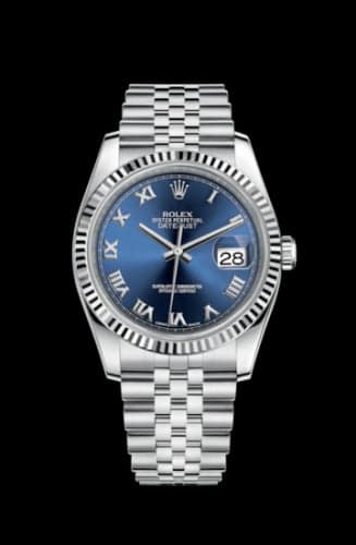 Rolex Datejust 36 Stainless Steel Fluted / Jubilee / Blue Roman