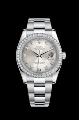 Rolex Datejust 36 Stainless Steel Diamond / Oyster / Silver Diamonds