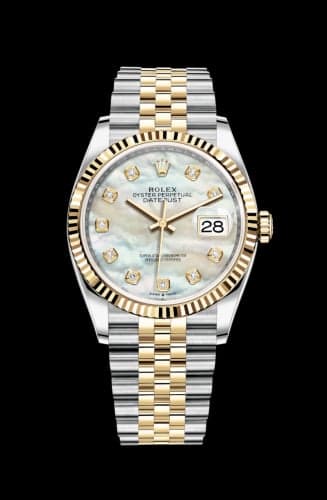 Rolex Datejust 36 Stainless Steel / Yellow Gold / Fluted / MOP Diamond / Jubilee