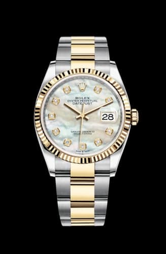 Rolex Datejust 36 Stainless Steel / Yellow Gold / Fluted / MOP Diamond / Oyster
