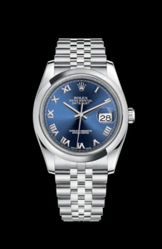 Rolex Datejust 36 Stainless Steel Domed / Jubilee / Blue Roman