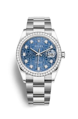 Rolex Datejust 36 Stainless Steel / Diamond / Blue Jubilee / Oyster