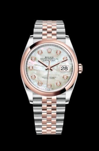 Rolex Datejust 36 Stainless Steel / Everose / Smooth / MOP Diamond / Jubilee